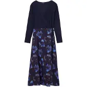 Desigual Kleid für den Alltag Filadelfia 24WWVW37 Dunkelblau Regular Fit