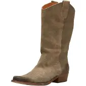 Felmini Leder Cowboystiefel mit hohem Schaft bis zur mittleren Wade und bequemer Passform