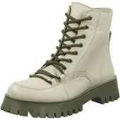 ILC Hochwertige Stiefelette Schnürschuhe für Damen C48-4721-04 -05 Beige