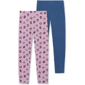 Schiesser 2er-Set: Leggings in Rosa/ Blau | Gr.: 104