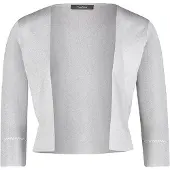 Vera Mont Strickbolero ohne Verschluss in Grau/Silber | Gr.: XS