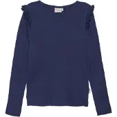 Minymo Bluse - Rib - Dark Navy - - 7 Jahre (122) - Blusen