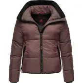 NAVAHOO Steppjacke "Sternschnüppchen" ohne Kapuze Gesteppte Damen Winterjacke in Metallic-Optik