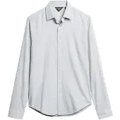 Superdry für Herren. M4010710A Graues Langarmhemd aus Baumwolle (M), Lässig