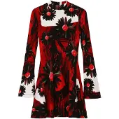 Desigual Kleid für den Alltag Nantes Lacroix 24WWVK29 Rot Slim Fit