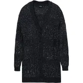 Desigual Strickjacke Fredericton 24WWJF22 Schwarz Relaxed Fit