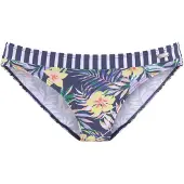 Venice beach Bikini-Hose "Summer", Damen, Gr. 34, N-Gr, bunt (marine, zitrone), Polyamid, Xtra Life LYCRA, bedruckt, Badehosen Bikini-Hose, im Mustermix