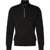Seidensticker Stehkragenpullover "Schwarze Rose" Quarter Zip Uni