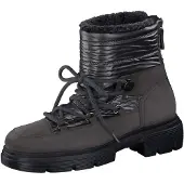 Paul green Leder-Boots in Schwarz/ Anthrazit - 42,5
