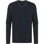 Mey V-Neck Shirt Serie Aarhus Indigo | Größe S