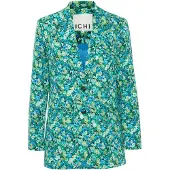 Ichi IHKATE PRINT OVERSIZE BL loose fit in Blue Green Multi Flower aop | Gr.: M