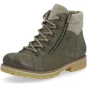 Remonte Schnürstiefel Grün in Gr. 40
