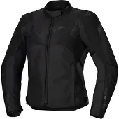 Alpinestars Stella T-Jaws V4 wasserdichte Damen Motorrad Textiljacke, schwarz, M