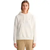 Gant für Damen. 4201413 Shield Hoodie weiß (L), Lässig, Baumwolle