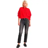 Levi's 501 Crop Jeans Black Größe: W24L26 | Straight Jeans Outlet | Damen | Schwarz