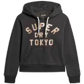 Superdry Glitter Graphic Logo Kapuzenpullover