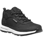 Timberland für Jungen. TB0A2GHZ0151 Field Trekker Sneaker aus Leder mit Schnürsenkeln, schwarz (24), Wohnung, Lässig, Kinderbekleidung