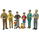 Miniland Spielfiguren Familie asiatisch 8tlg.