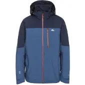 Trespass Tappin Jacke Indigo XL Wasserdicht Atmungsaktiv mit abnehmbarer Kapuze
