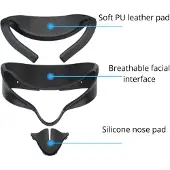 VORTEX VR VortexVR 3in1 Gesichtspolster-Set für Meta Quest 3S | Schaumpolster, Interface, Nasenpolster