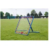 Powershot Rebounder Fußball/Tchoukball Rückprallwand - 100cm x 100cm - Fussball Trainingszubehör - 5 Verschiedene Winkel möglich