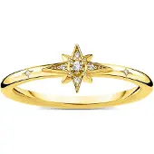 Thomas Sabo TR2317-414-14 Ring für Damen Stern goldfarben