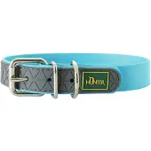 Hunter - Collar Convenience - Hundehalsband Gr Halsumfang 53-61 cm - Breite 2,5 cm turquoise