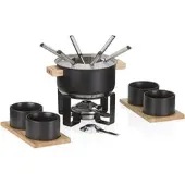 kela Fondue-Set Gunten Schwarz (16-teilig)