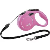 Flexi Rollleine Classic - Cord Leash - Rosa - XS - 3 Meter
