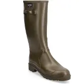 Aigle Cessac Gartenschuh Khaki Größe 45, Naturkautschuk, gepolstert, mittelhoher Schaft, selbstreinigende Sohle