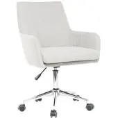 Miliboo Design-Bürosessel Stoff Grau SHANA