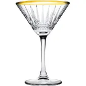 Pasabahce Martiniglas mit goldenem Rand Elysia 22 cl 4 Stück
