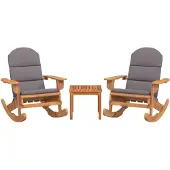 vidaXL 3-tlg. Garten-Lounge-Set Adirondack Massivholz Akazie