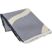 Broste Copenhagen Gezeitenplaid blau