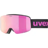 Uvex Pwdr black matt mirror pink one size