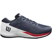 Wilson Tennisschuhe Rush Pro Ace Clay/Sandplatz (2E/weit) 2024 navyblau/weiss Herren