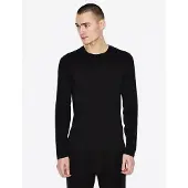 Armani Exchange für Herren. 8NZM77ZJA5Z1200 Maglia-Pullover schwarz (XS), Lässig, Baumwolle, Recycelte Baumwolle