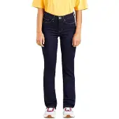 Levi's Damen Jeanshose 314 Shaping mit Stretch-Anteil, Straight Fit, Blau (Darke