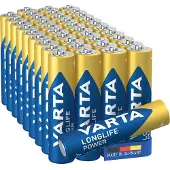 Varta Longlife Power AAA, Einwegbatterie, AAA, Alkali, 1,5 V, 4 Stück(e), Blau, Mehrfarbig