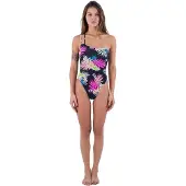 Hurley Hana Asymmetrical Reversible Cheeky Badeanzug