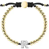 La Petite Story Boules Letter R Armband