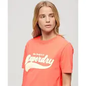 Superdry Retro Flock Relaxed Kurzarm-t-shirt
