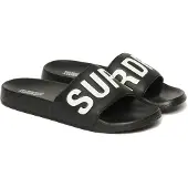 Superdry für Damen. WF310229A Vegane Pool-Flip-Flops Core schwarz (40/41), Wohnung, Keine, Strandbekleidung