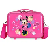 Joumma Bags für Mädchen. 2053921 Toilettentasche passend zu Minnie Heart Trolley -29x21x15cm (OSFA), Rosa, ABS/Polykarbonat, Kinderbekleidun