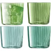 LSA International Drinking Glass Gems Jade Set 4 Lsa 310ml, 7,3x8x8cm