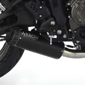 Arrow Rebel With Aluminium Dark End Cap Yamaha Xsr700 ´21-22 Homologierter Schalldämpfer