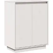 vidaXL Sideboard Weiß 60x34x75 cm Massivholz Kiefer