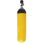 Lalizas Ersatz-druckluftflasche 6l & Ventil 300bar Gelb Gelb One Size