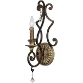 QUOIZEL Marquette Bronze Stahl Heirloom Klassische Wandleuchte 1 Licht E14