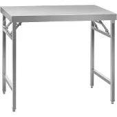 Royal Catering Edelstahl-Arbeitstisch - ECO - 60 x 100 cm - 200 kg - klappbar - RCAT-100/60KE